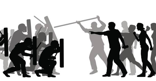 थाम्बुचेतमा प्रहरी र स्थानिय बिच झडप, २ प्रहरी निरीक्षक समेत ८ प्रहरी घाइते