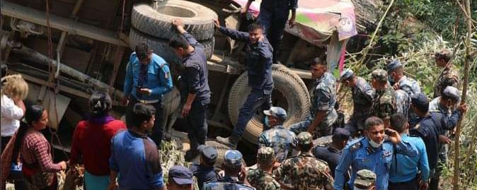 पाल्पा बस दुर्घटना : १ जनाको मृत्यु‚ ३६ घाइते