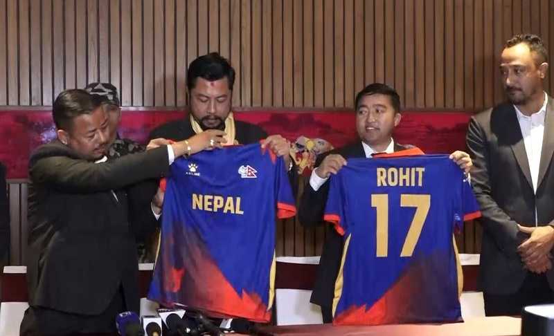 टी–२० विश्वकपका लागि राष्ट्रिय टोलीको नयाँ जर्सी सार्वजनिक