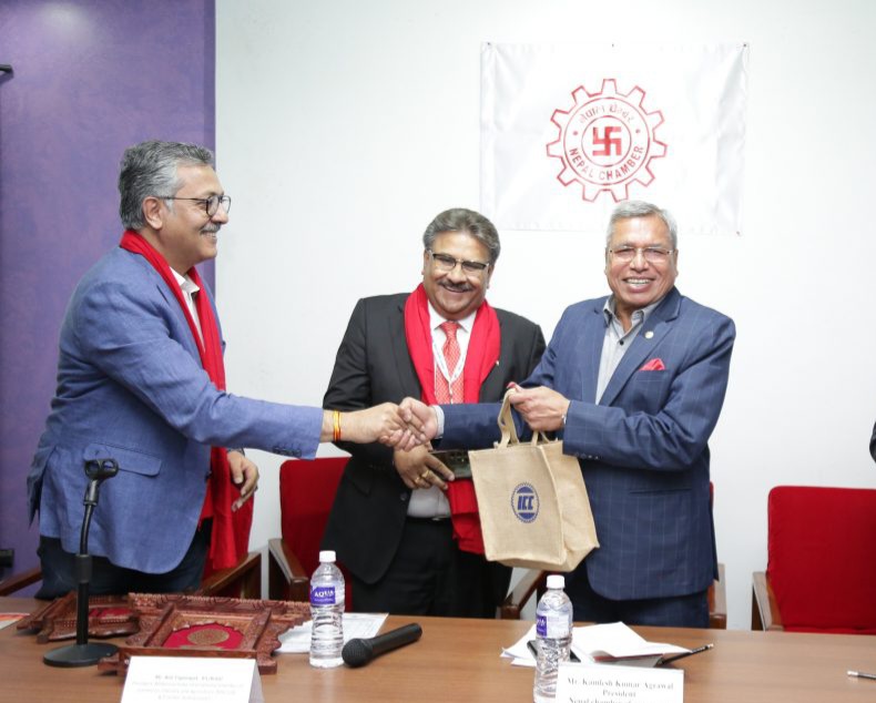 नेपाल र इण्डियन चेम्बर अफ कमर्सबीच आर्थिक सहकार्यको समझदारी