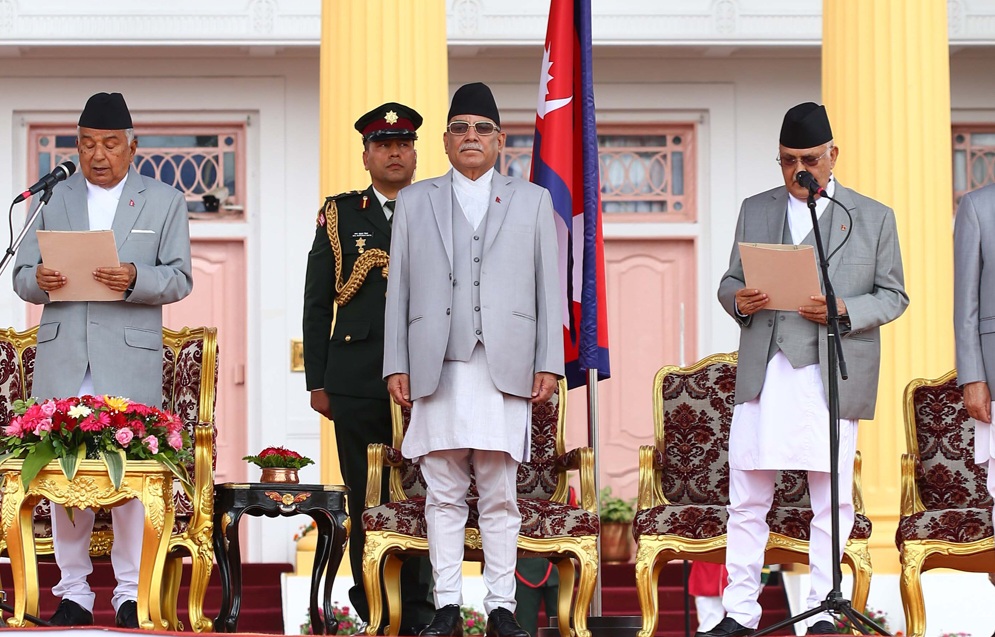 केपी शर्मा ओलीले लिए प्रधानमन्त्री पद तथा गोपनीयताको शपथ