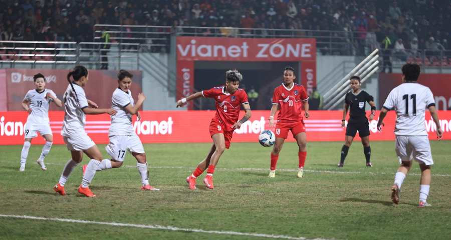 किर्गिस्तानलाई हराउँदै नेपालको विजयी