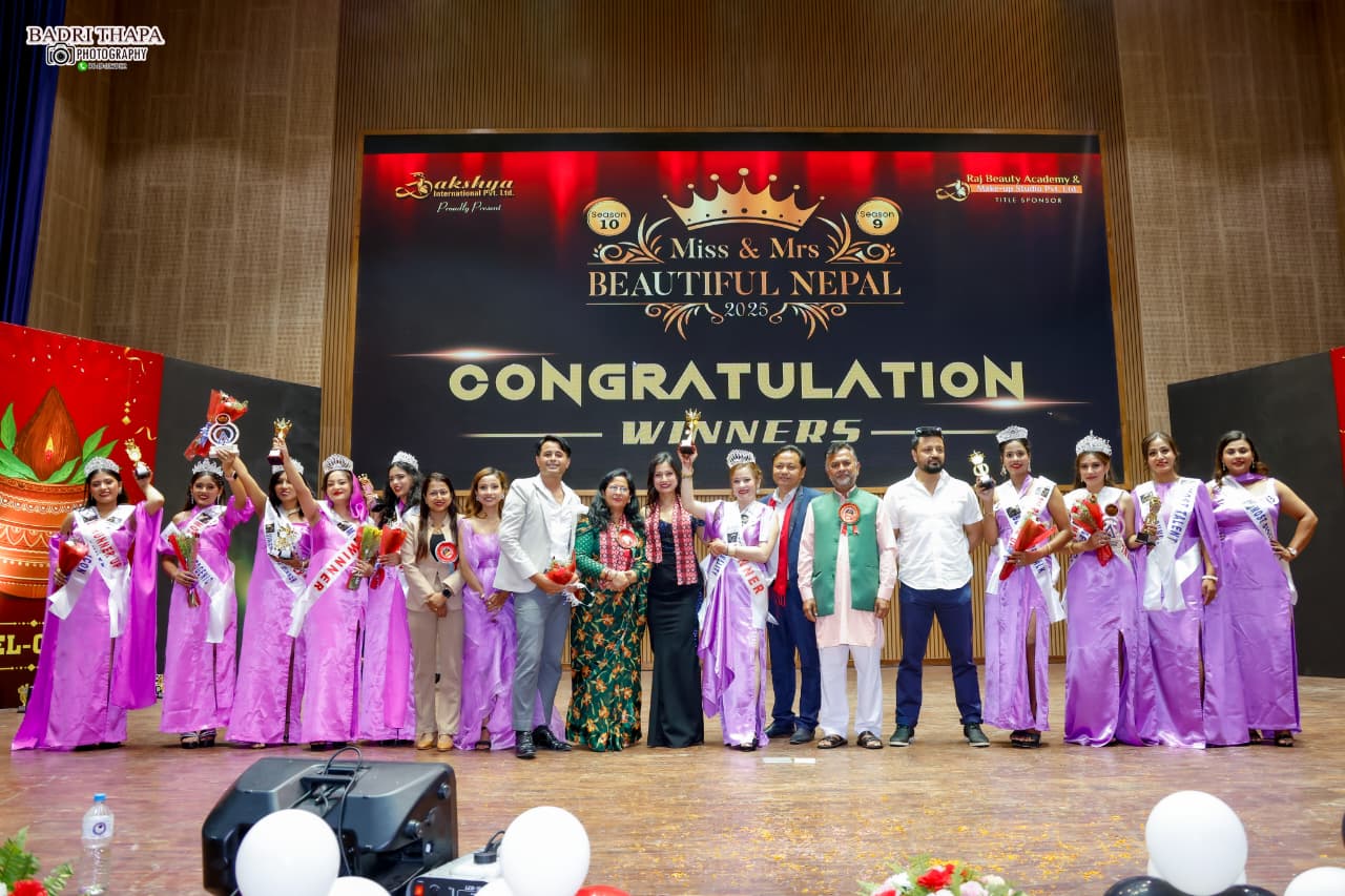 प्रिया कार्की र प्रसुन्ना सेन्चुरीले जिते मिस तथा मिसेस व्युटिफुल नेपालको उपाधी